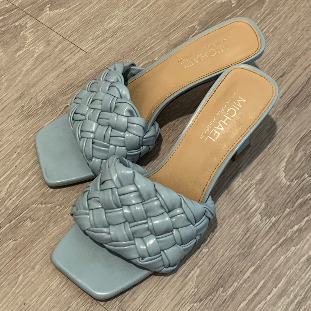 Michael by Michael Shannon Saylor Slide sandal in pale blue
